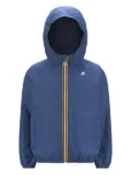 K-Way Le Vrai 4.0 reversible hooded zip-front jacket - Blue