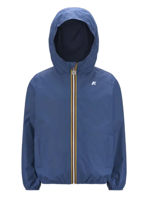 K-Way Le Vrai 4.0 reversible hooded zip-front jacket
