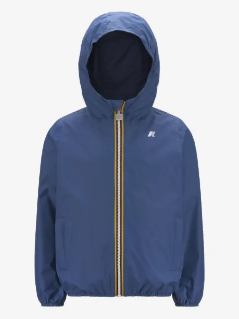 K-Way Le Vrai 4.0 reversible hooded zip-front jacket