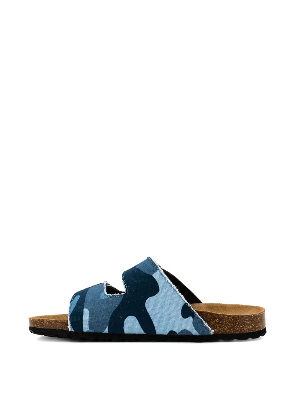 MC2 Saint Barth Sandalen met camouflageprint en gesp Blauw