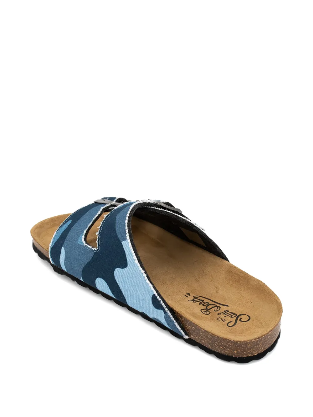 MC2 Saint Barth Sandalen met camouflageprint en gesp Blauw