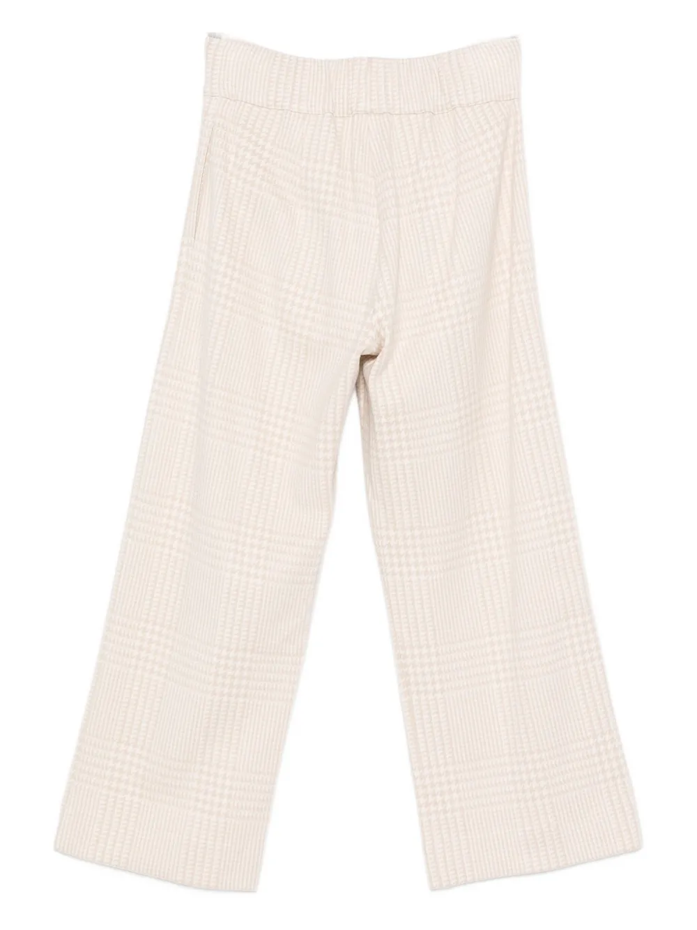 D.Exterior check-pattern trousers - Roze