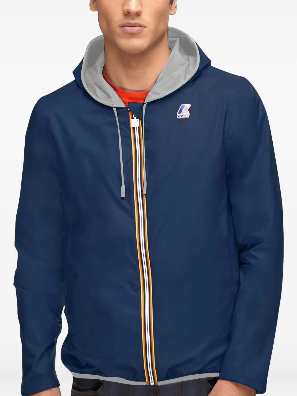 K-Way Jack met capuchon Blauw
