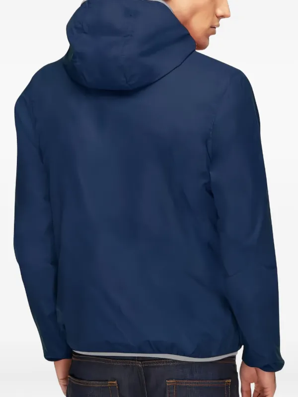 【K-WAY】Long Hooded Anorak NAVY L K-way Duke Bonded men's parka with hood K-WAY K6116YW-DUKE