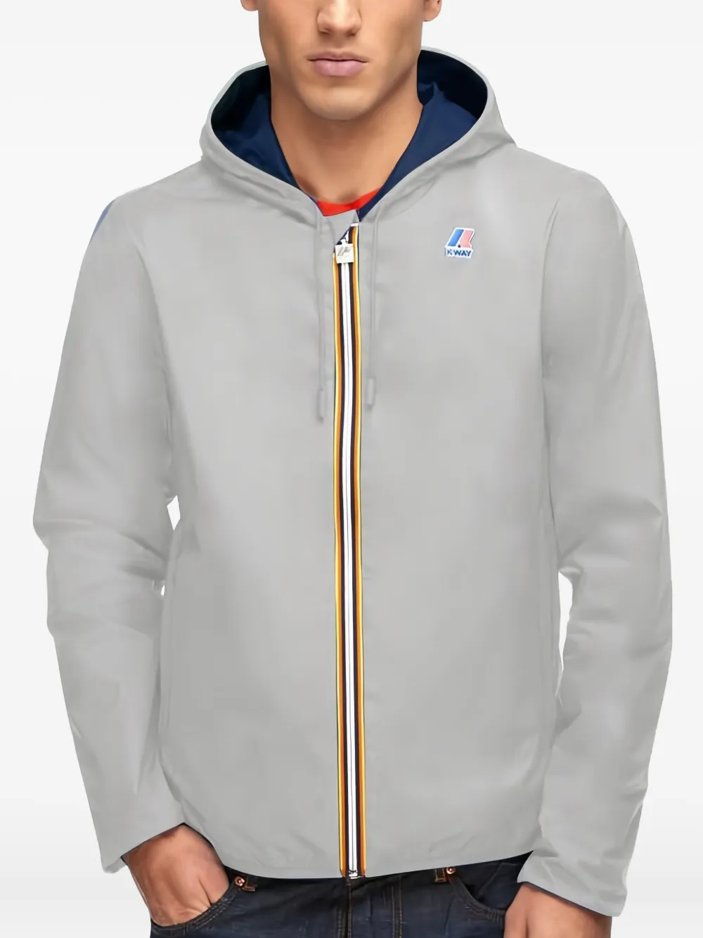 K-Way Jack met capuchon Blauw