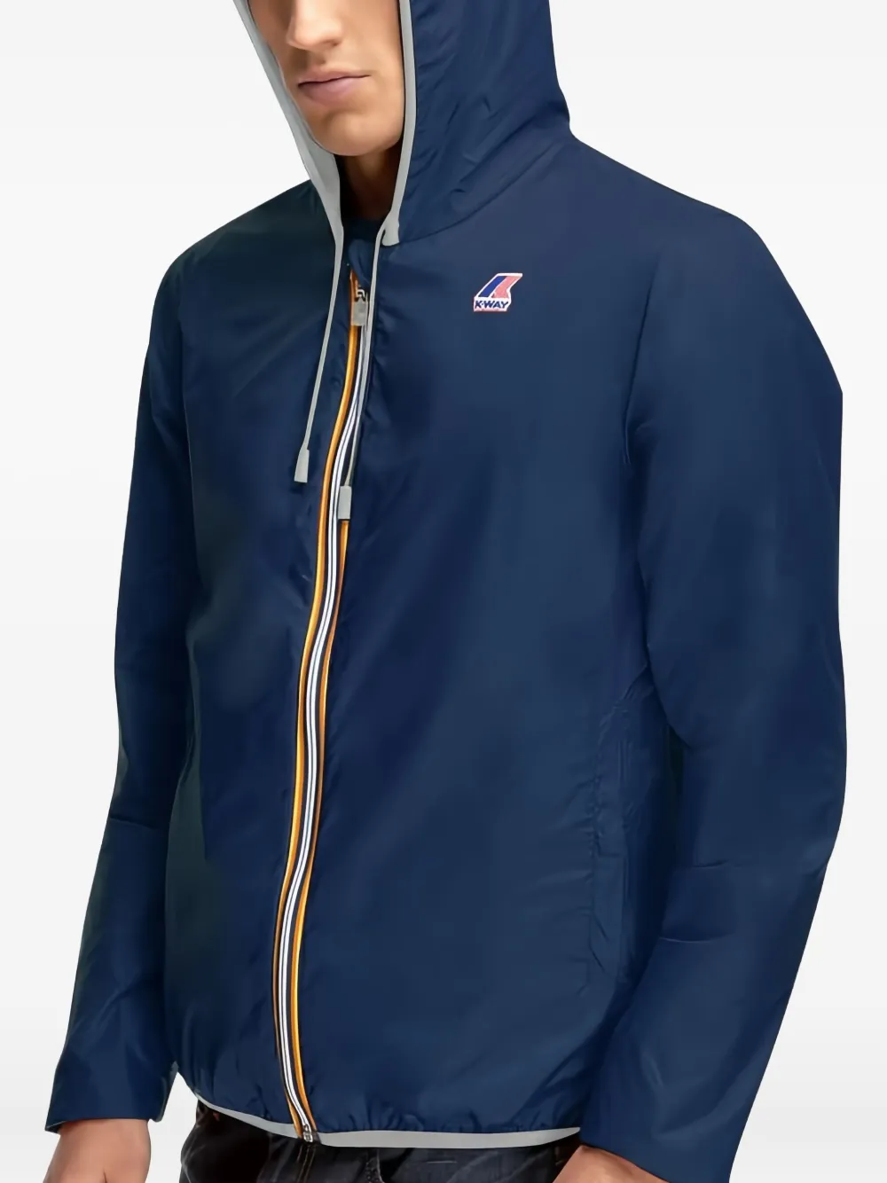 K-Way Jack met capuchon Blauw