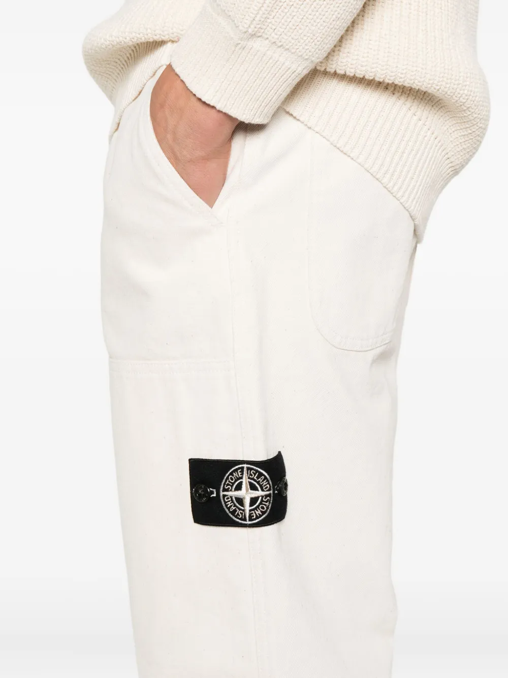 Stone Island Broek met trekkoord Beige