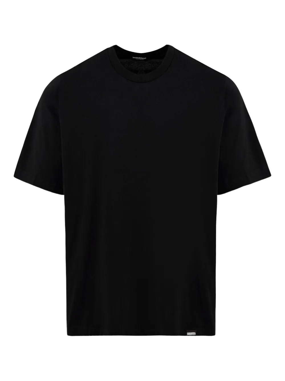 Dsquared2 Logo-patch T-shirt In Black