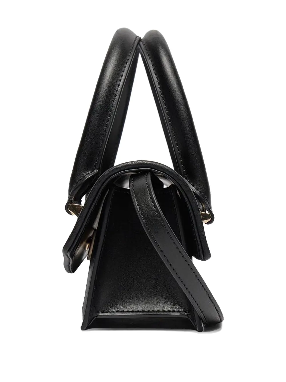 Patrizia Pepe woven logo-detail mini bag Zwart