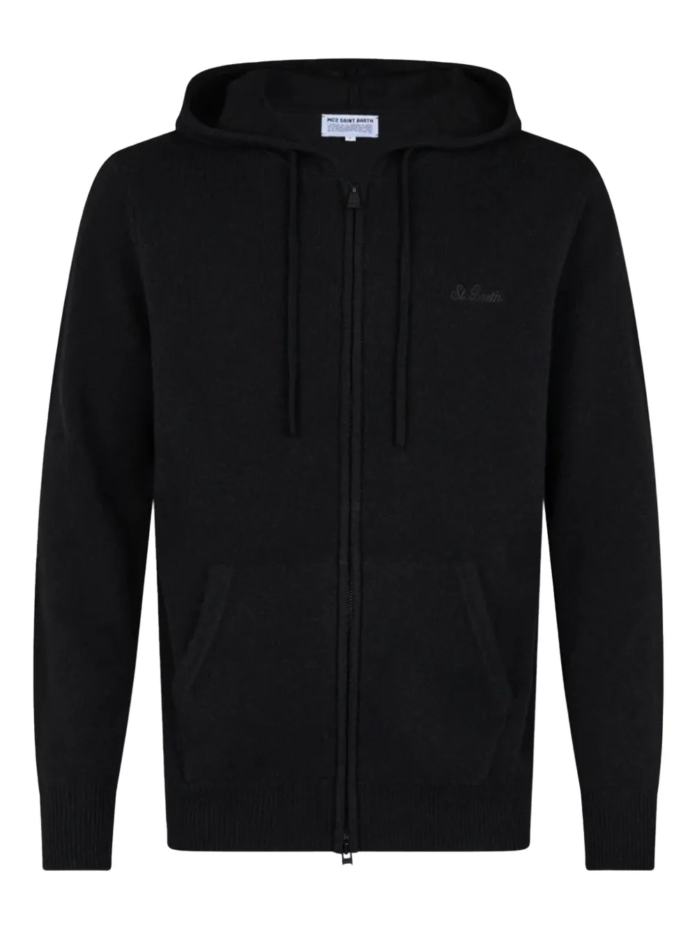 MC2 Saint Barth zip-up hoodie Zwart