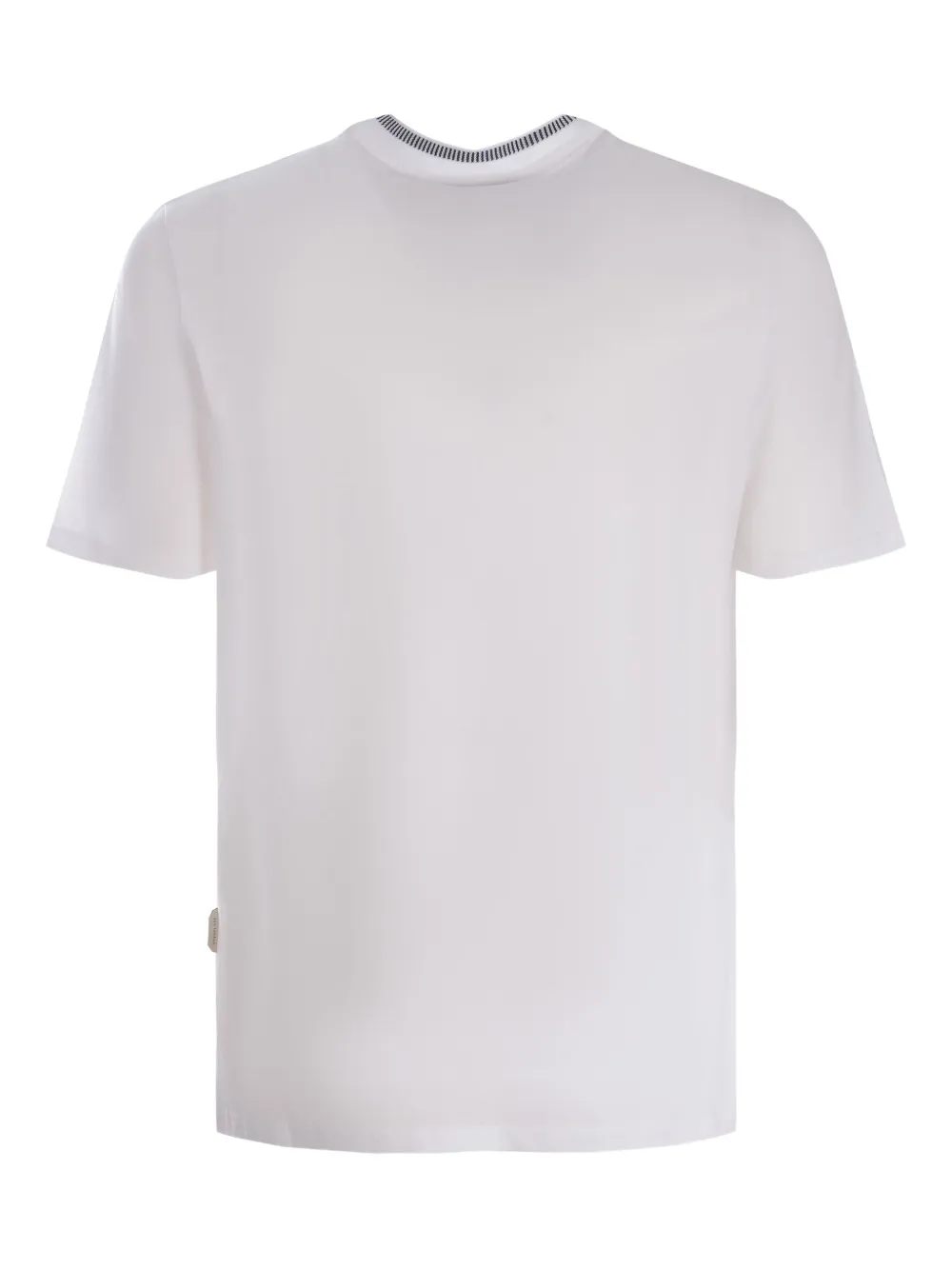 YES LONDON striped-trimmed T-shirt - Wit