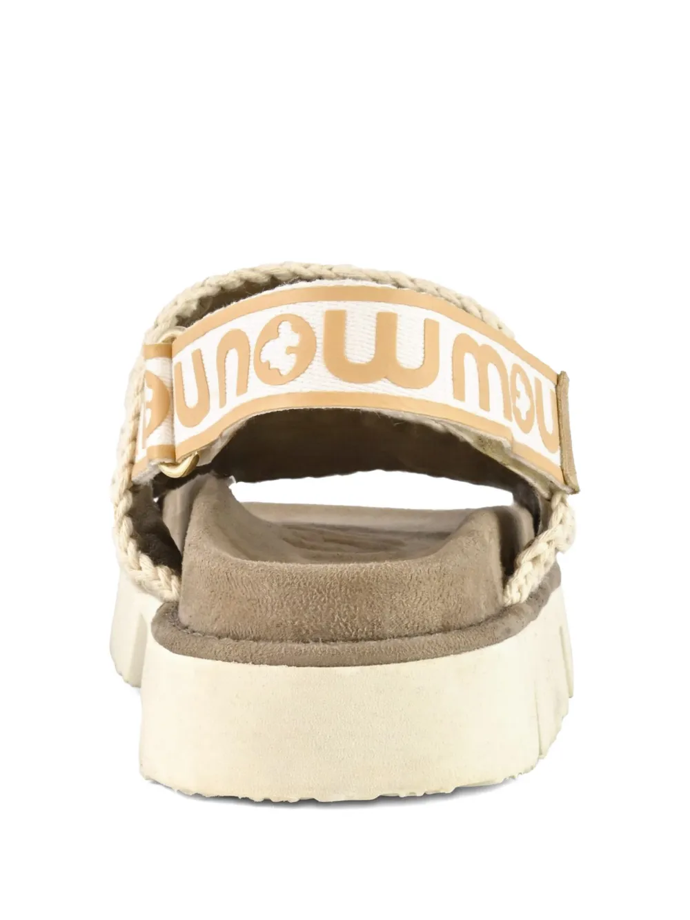 Mou crochet-detail sandals Neutrals
