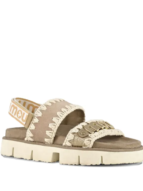 Mou crochet-detail sandals