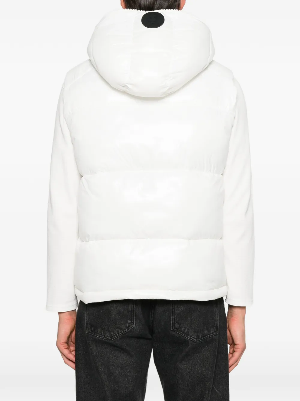 Save The Duck quilted hooded jacket Wit