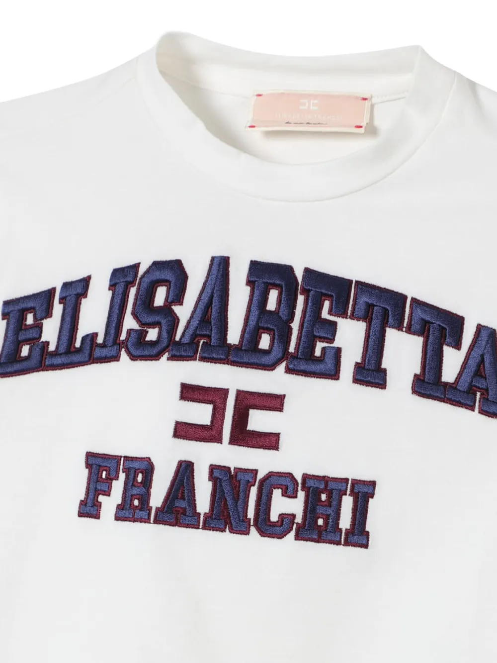 Elisabetta Franchi Kids embroidered-logo T-shirt | Girls T-Shirts | Image 2