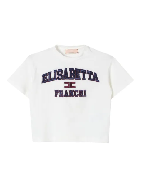 Elisabetta Franchi Kids embroidered-logo T-shirt
