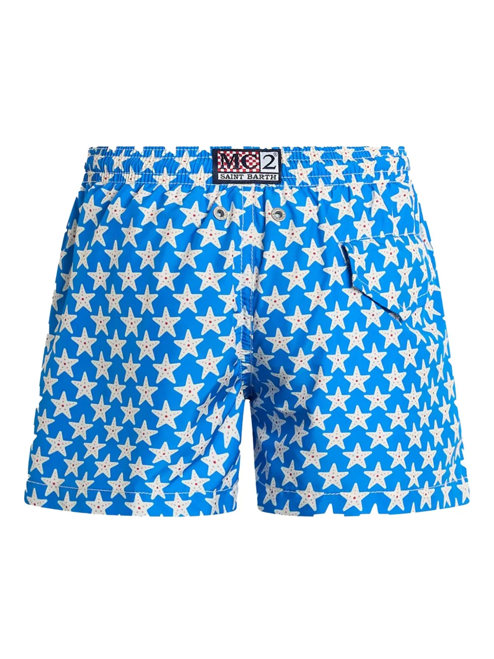 MC2 Saint Barth Kids Zwembroek met zeesterprint Blauw