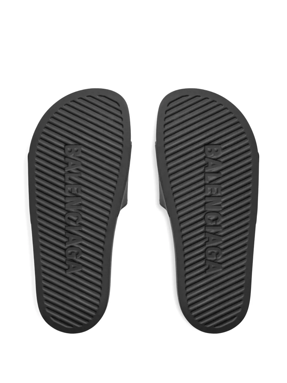 Balenciaga x Scholl logo slides Zwart