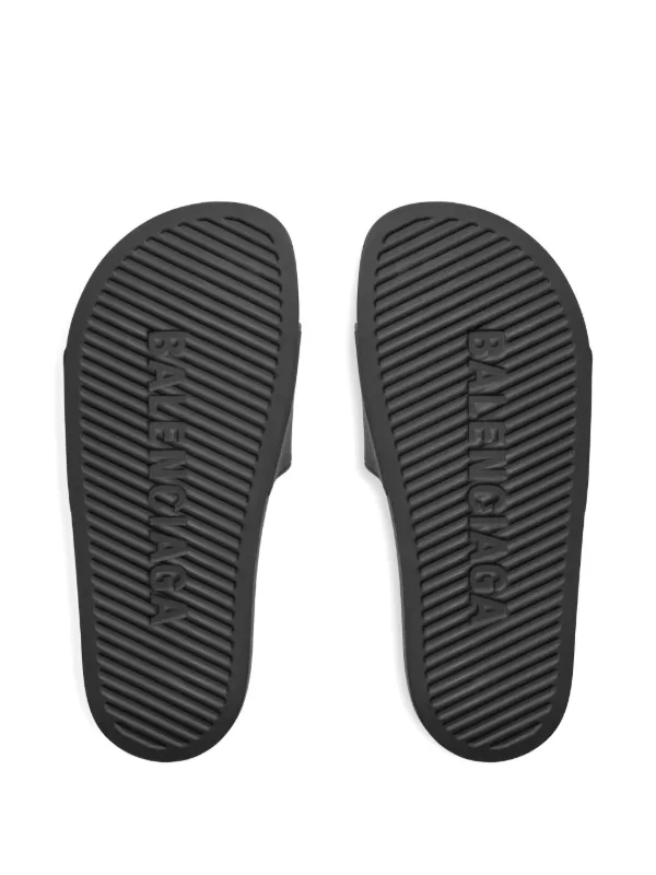 Balenciaga x Scholl ロゴ サンダル | ブラック | FARFETCH JP