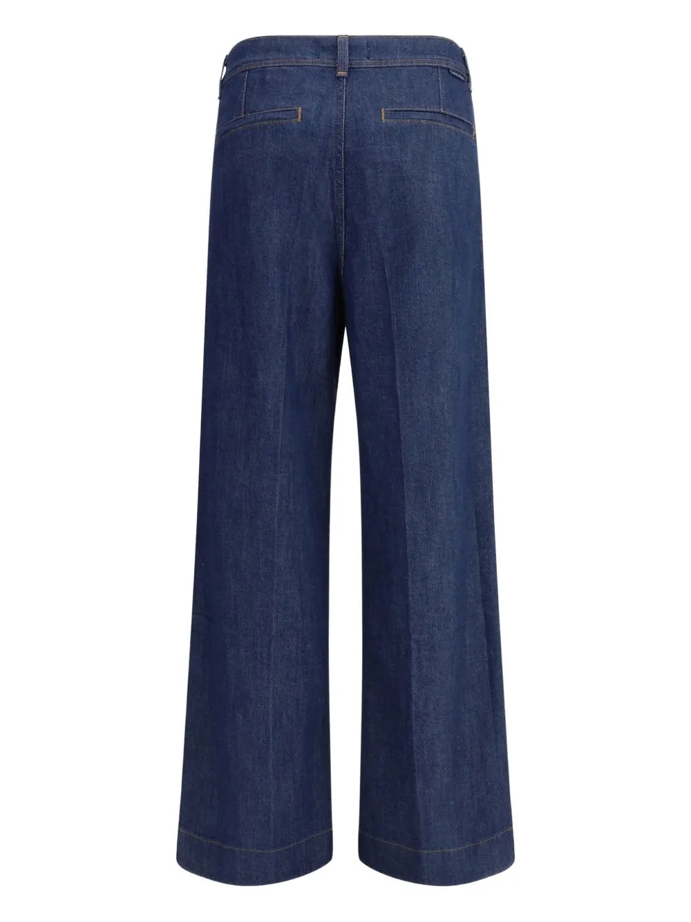 7 For All Mankind High Rise Wide Leg Pants In Halona In Blue