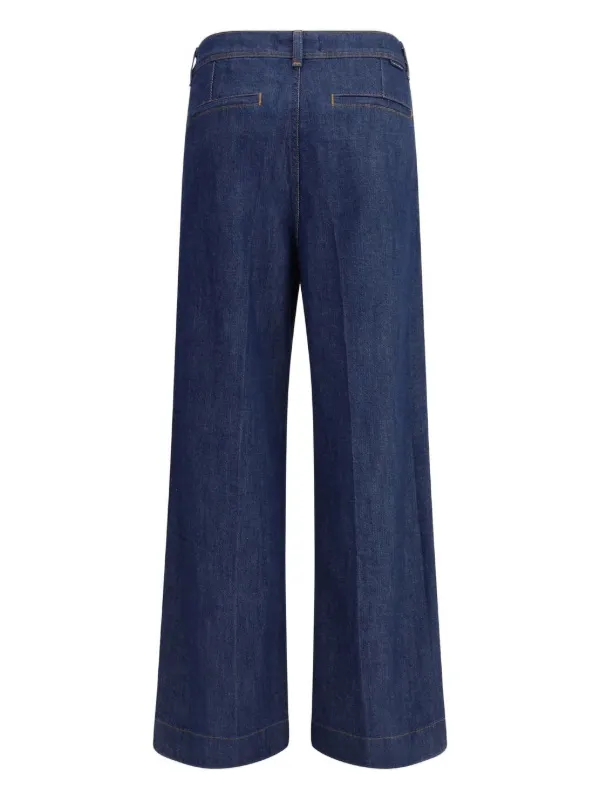 デニム・ジーパン 7 FOR ALL MANKIND Women Denim Pants JSDT44A0GVMID BLUE Blue Mid Rise Jeans & Pants for Women | 7 For All Mankind