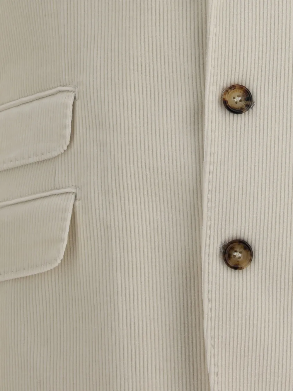 Brunello Cucinelli ribbed velvet blazer Beige
