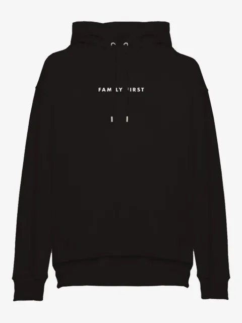 Family First logo-print hoodie