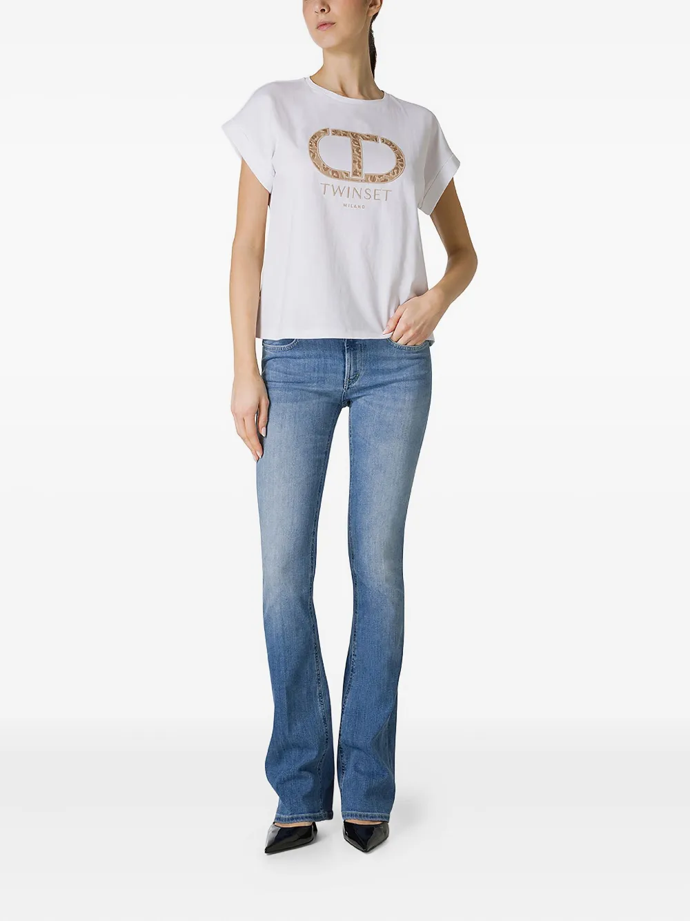 TWINSET logo-print T-shirt | T-Shirts & Jersey Shirts | Image 2