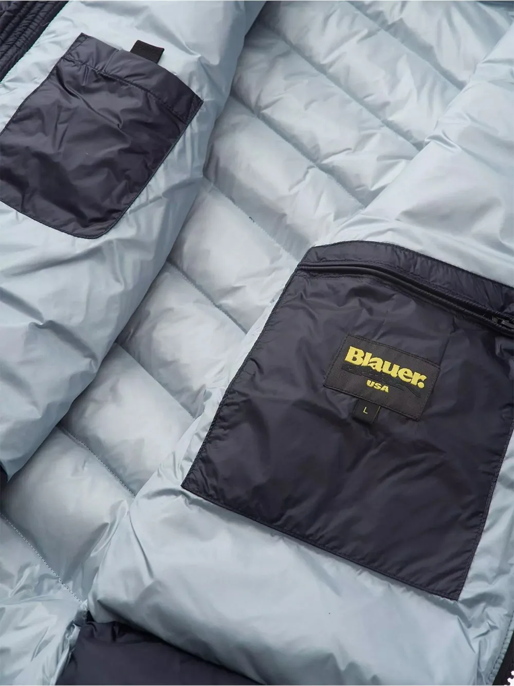 Blauer hooded quilted jacket Blauw