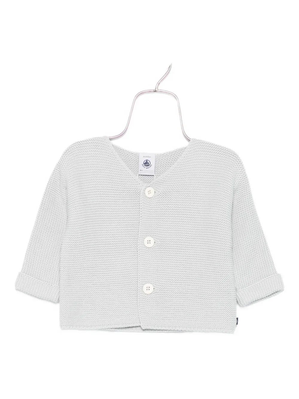 Petit Bateau button-front knitted cardigan Blauw