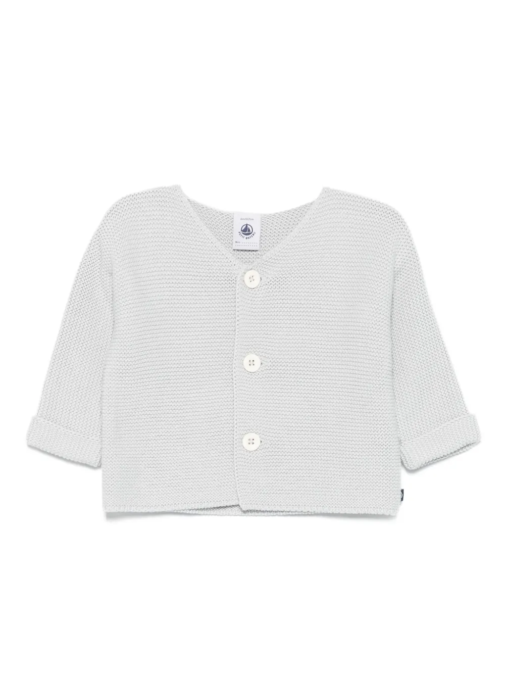 Petit Bateau button-front knitted cardigan | Blue | Image 1