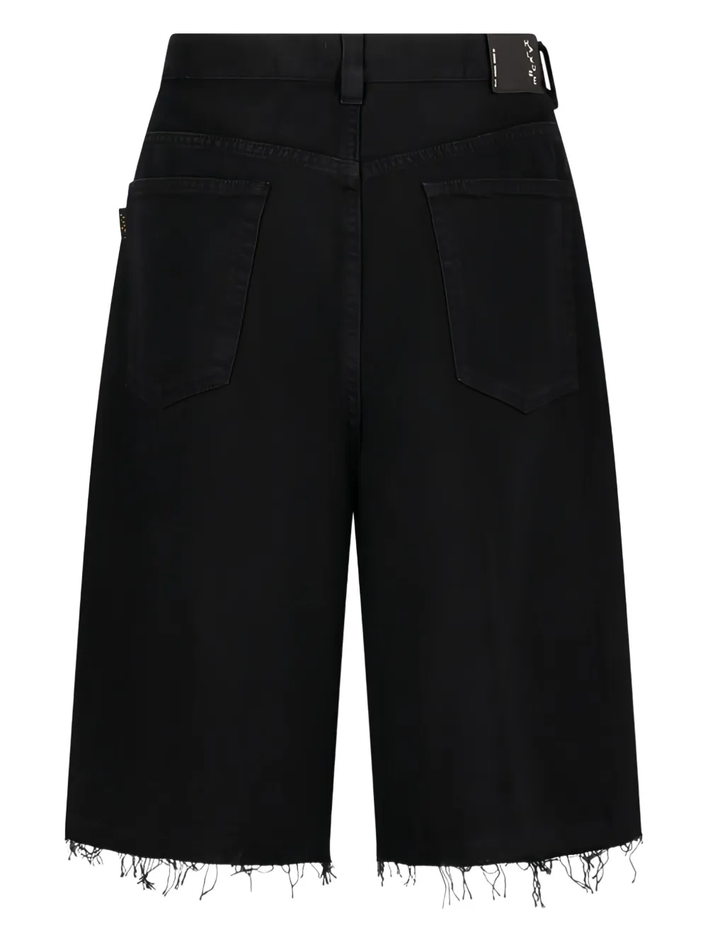 Destin frayed-hem denim shorts - Zwart