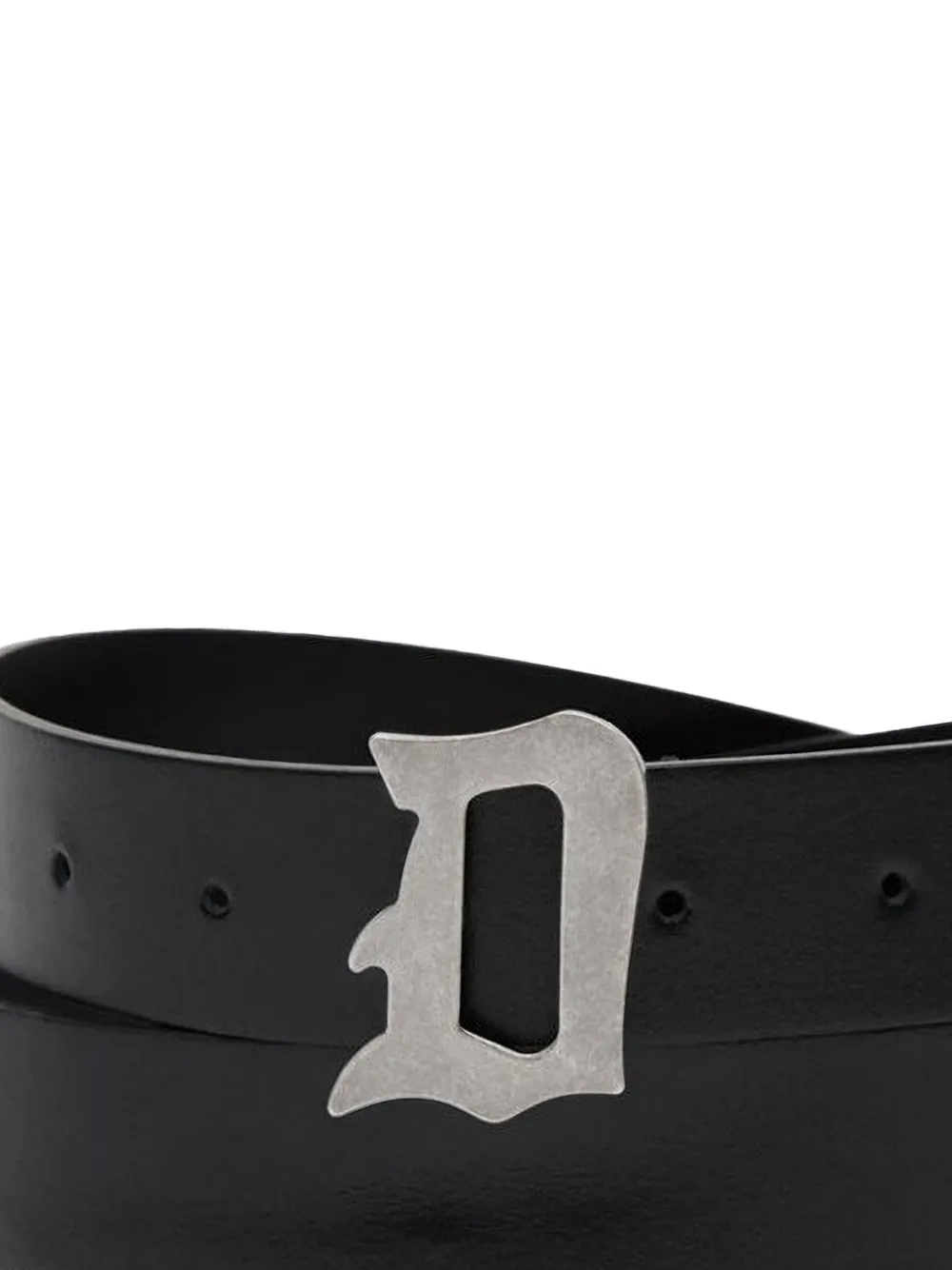 DONDUP Leren riem met gesp - Zwart