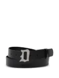 DONDUP letter-buckle leather belt - Black