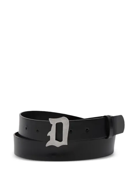 DONDUP letter-buckle leather belt