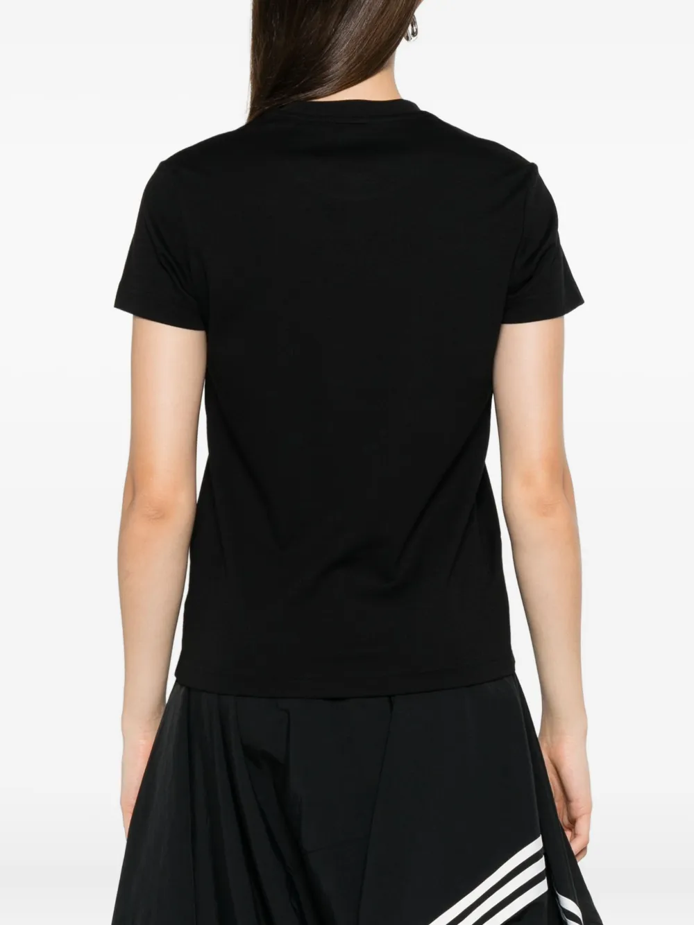 Y-3 T-shirt met geborduurd logo Zwart
