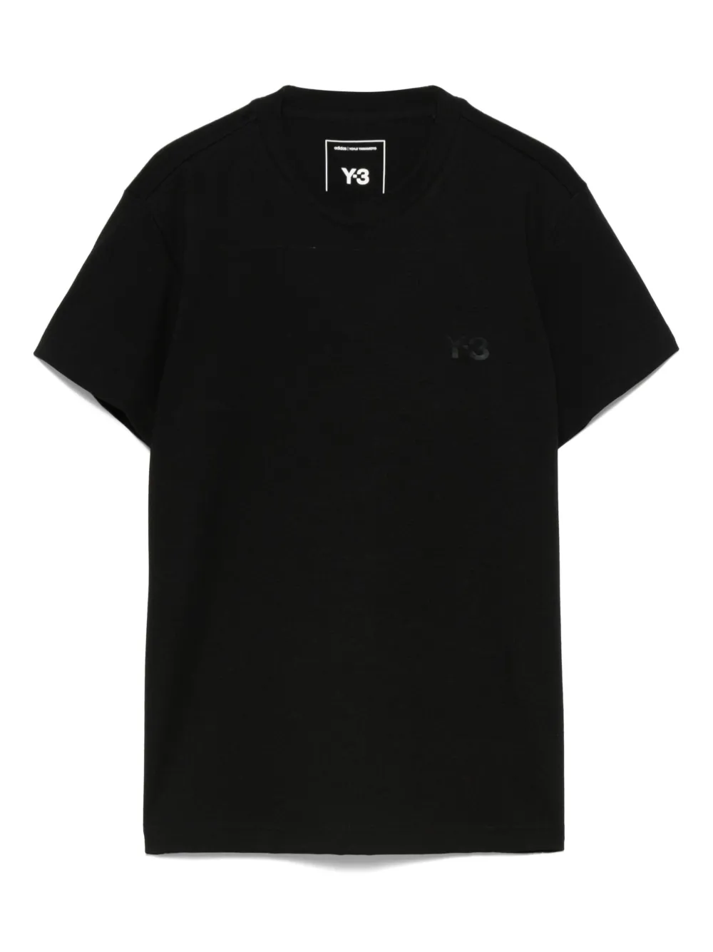 Y-3 logo-embroidered short-sleeve T-shirt | Black | Image 1