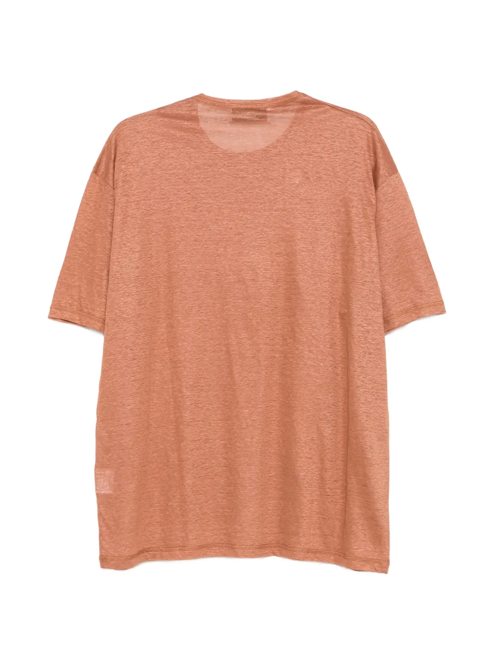 Costumein Komodo T-shirt met contrasterend stiksels en korte mouwen Bruin