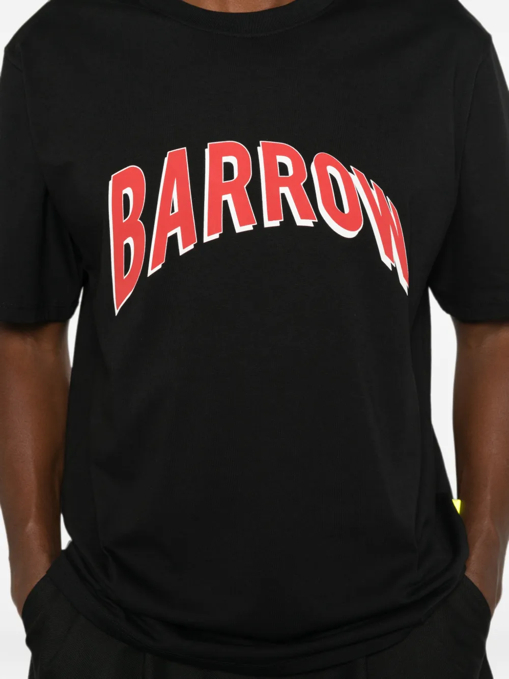BARROW T-shirt met logoprint Zwart