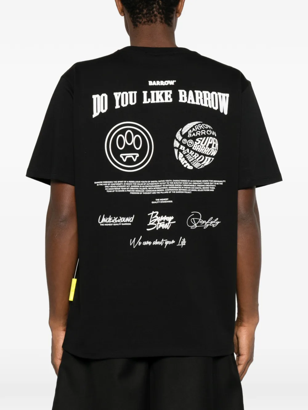 BARROW T-shirt met logoprint Zwart