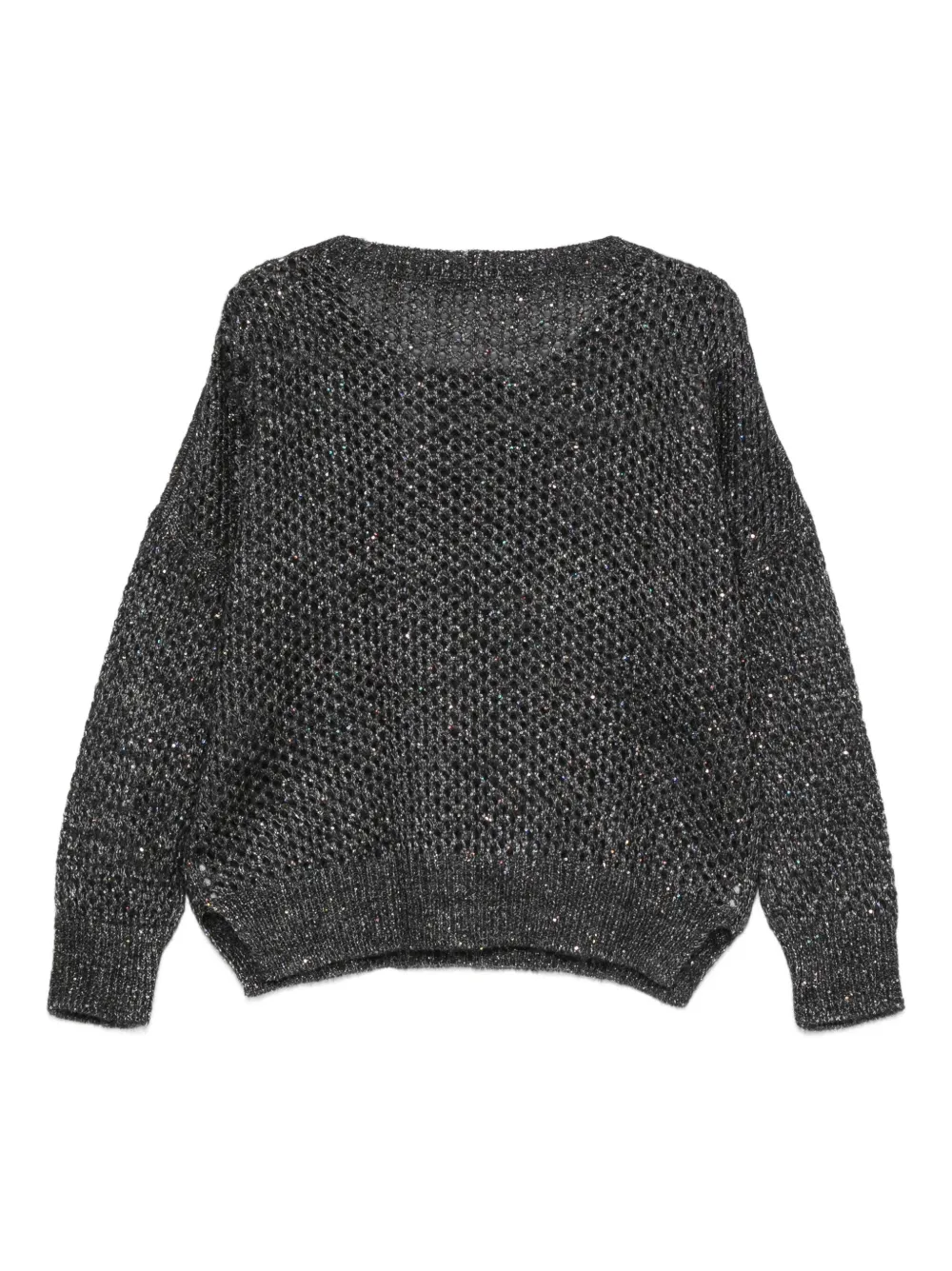 D.Exterior Opengebreide trui Grijs