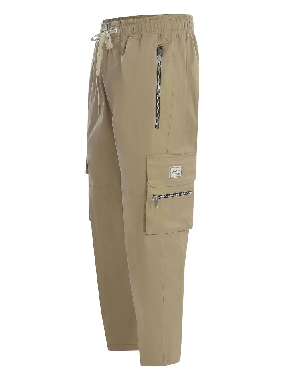 YES LONDON Cargo broek met ritszak Beige