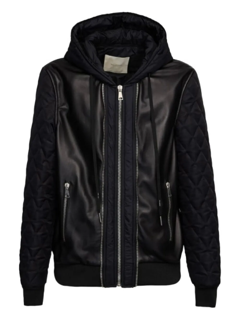 YES LONDON quilted hooded jacket | Black | Image 1