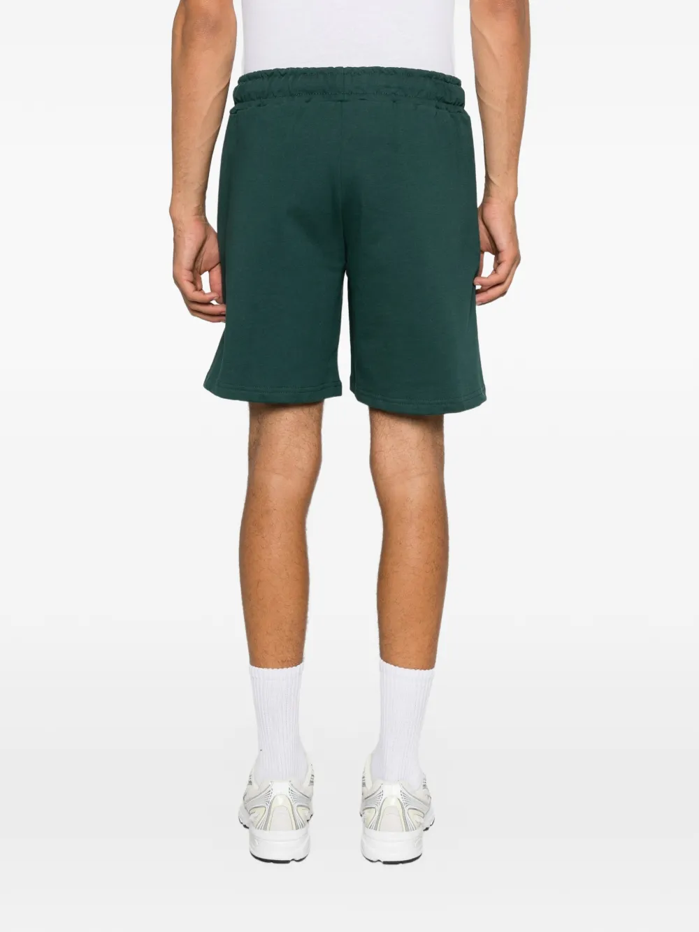 Family First Box Logo shorts met trekkoord Groen