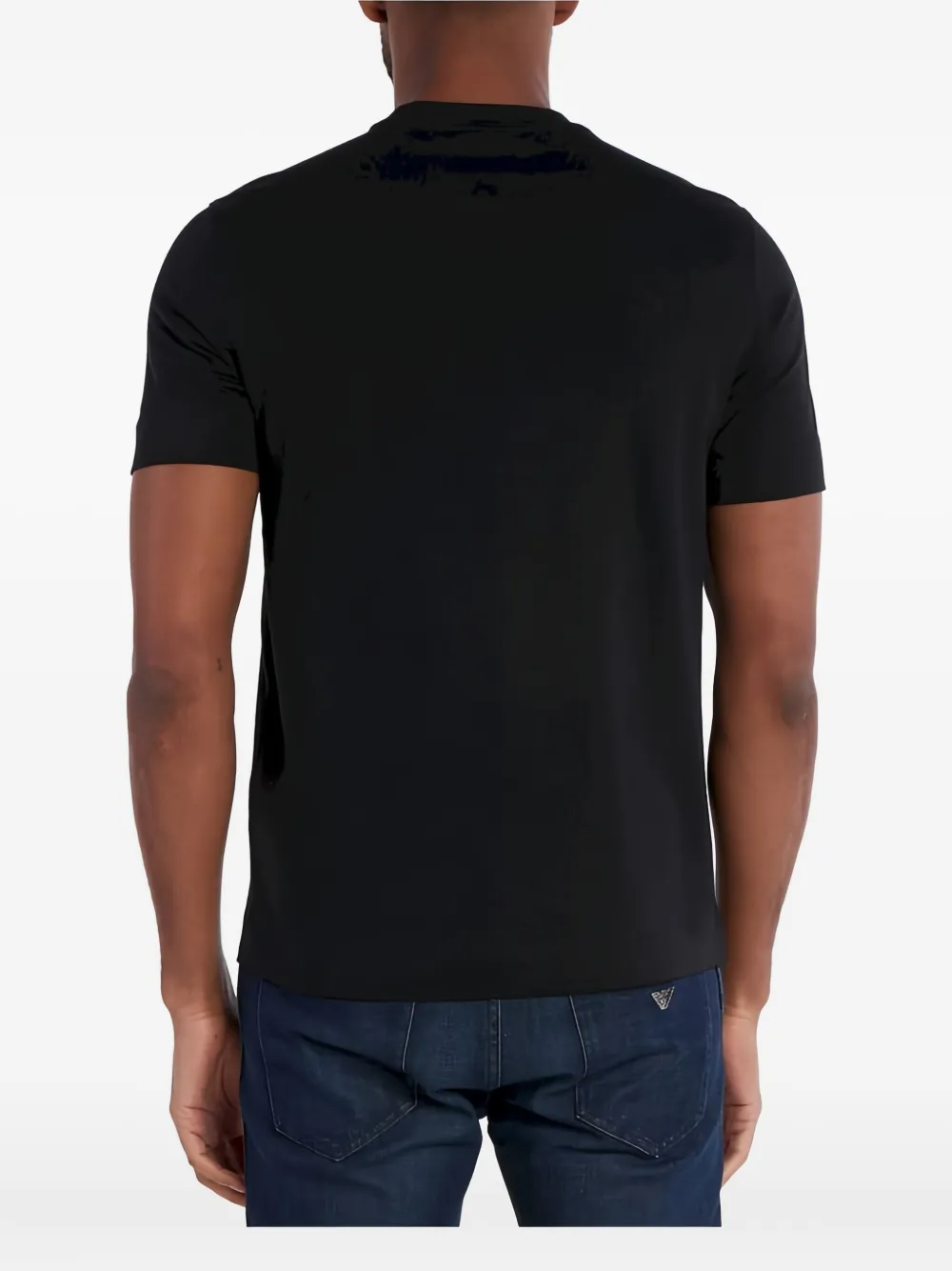 Emporio Armani T-shirt met logodetail - Zwart