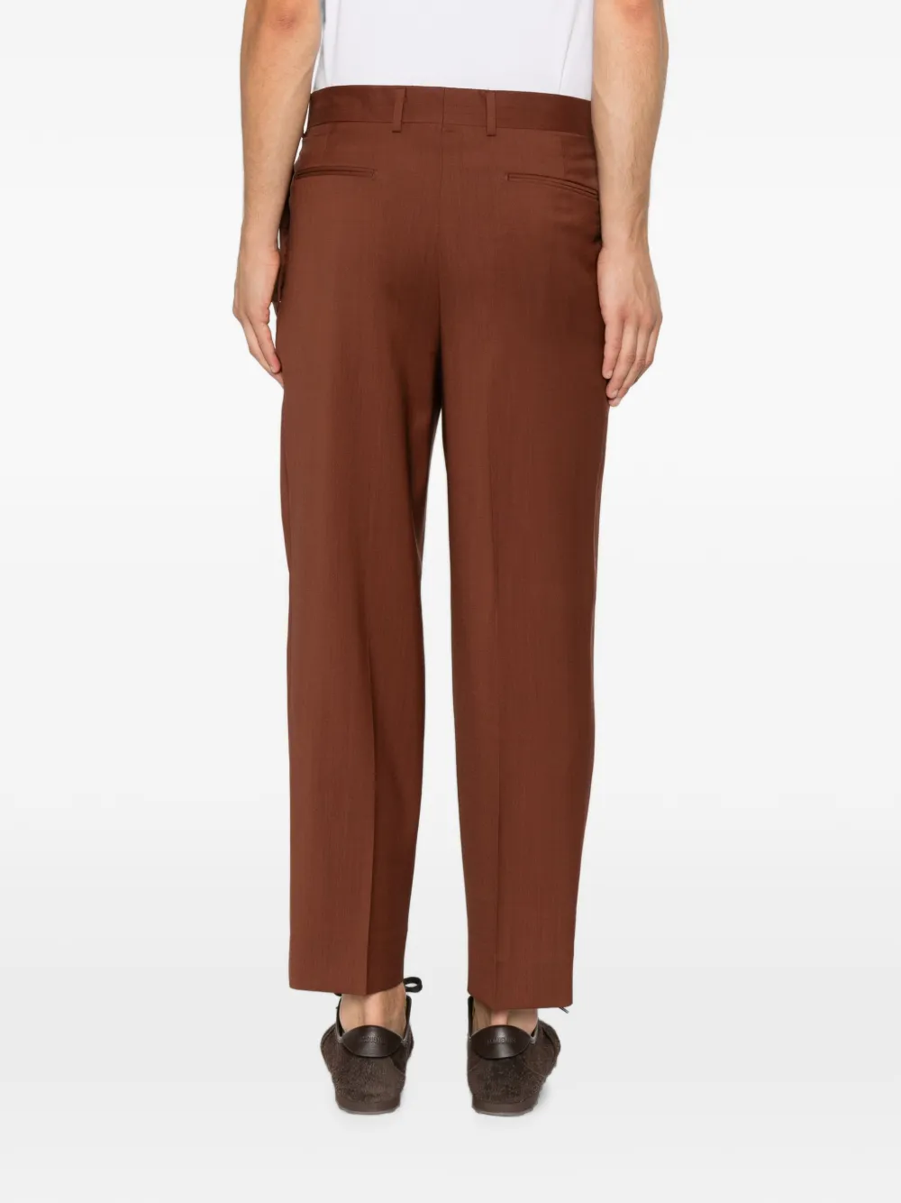 Costumein Straight plooibroek Bruin