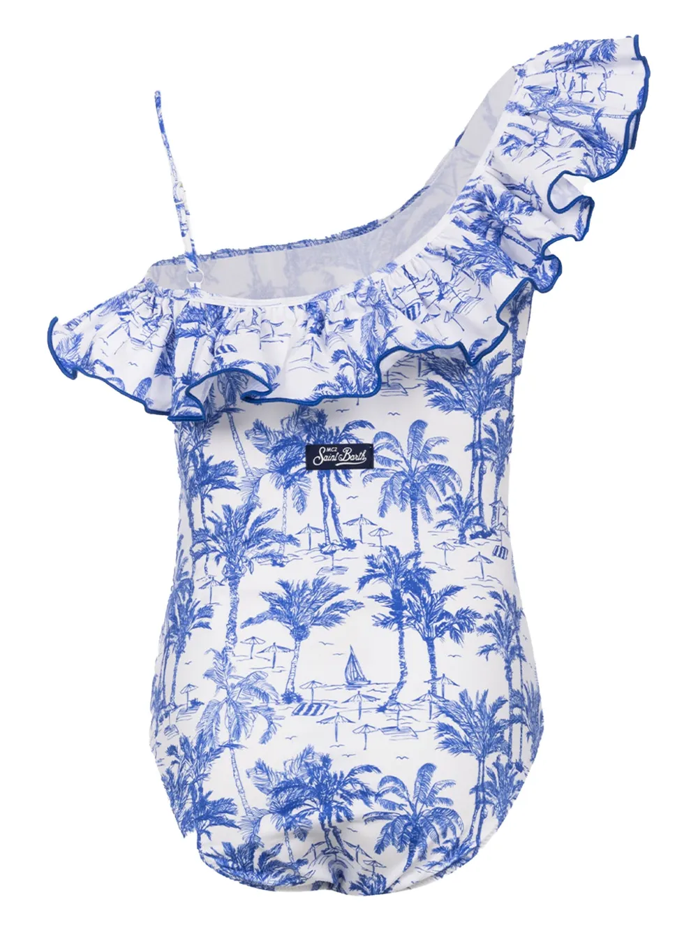 MC2 Saint Barth Kids Costume intero Carin con stampa - Bianco