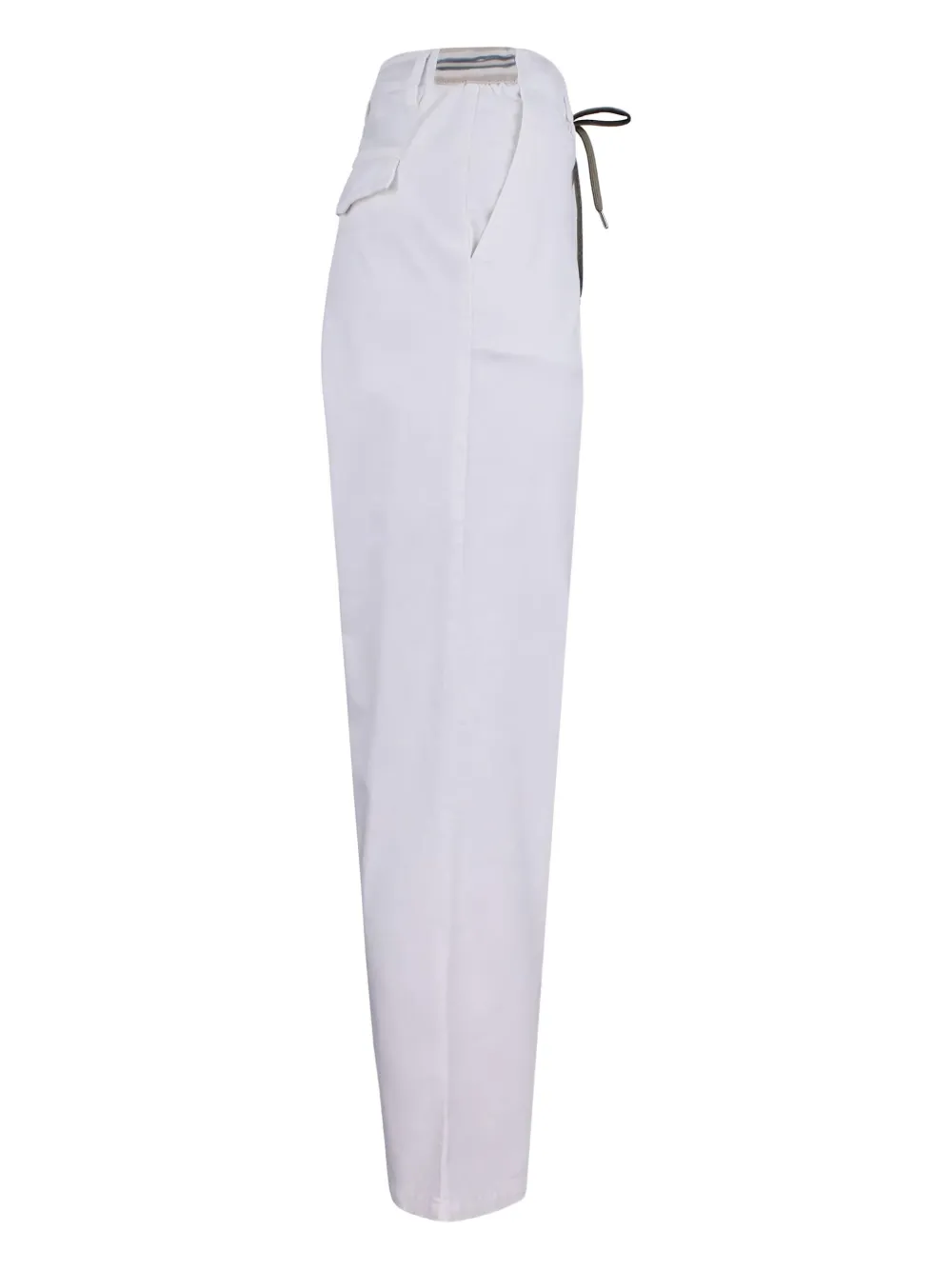 Eleventy drawstring pocket trousers - Wit