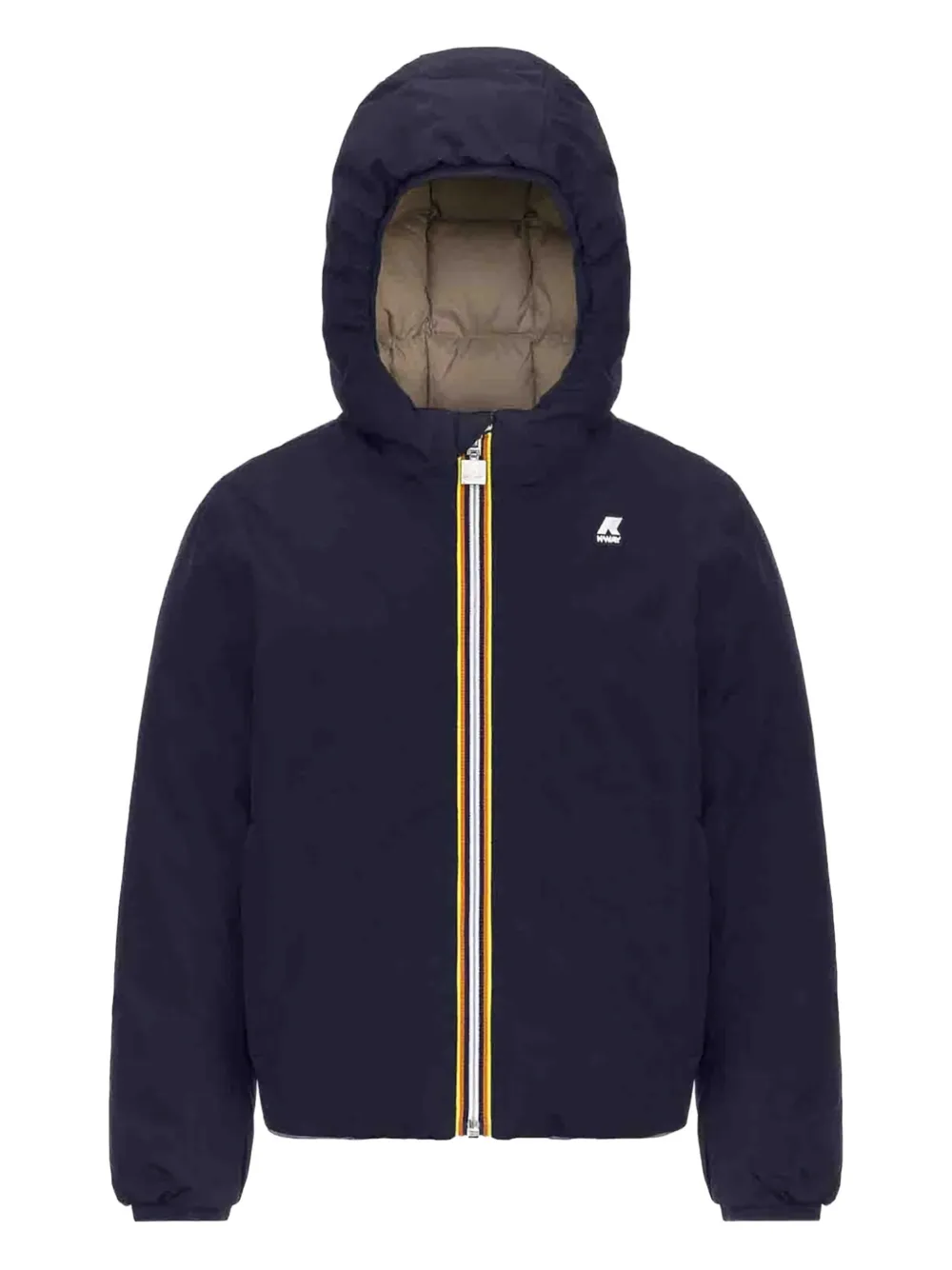 K-Way Jacques hooded puffer jacket Blauw