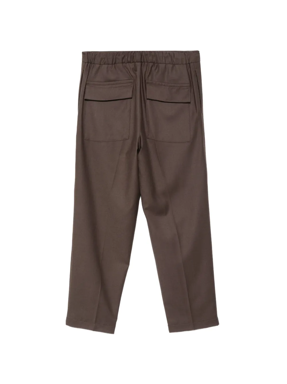 Costumein Broek met elastische taille Bruin